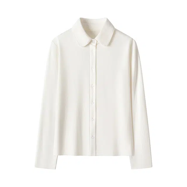 潞优野 通勤职场基础款百搭舒适正肩衬衫 女款