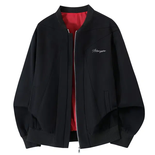 颂希尔 美式高街小众解构设计倒三角重工水洗外套宽松休闲潮流百搭重磅夹克 男女同款