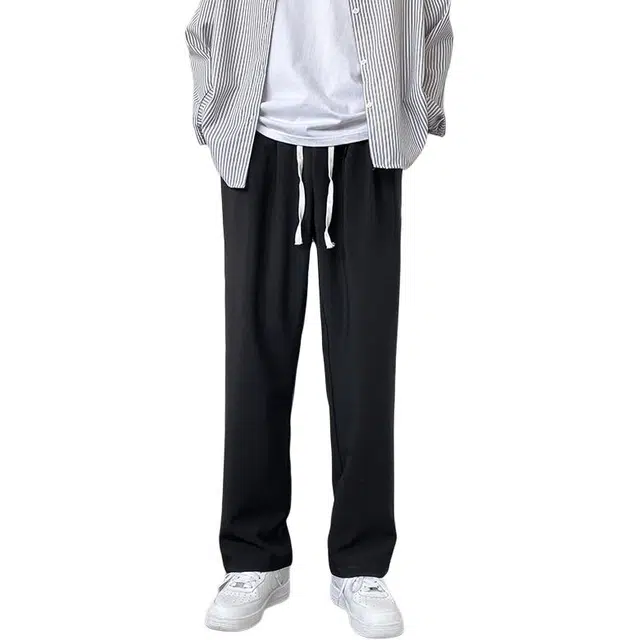 邦固依品 秋冬韩版潮流垂感西装裤男直筒宽松春秋九分裤西裤男生长裤休闲裤 男款