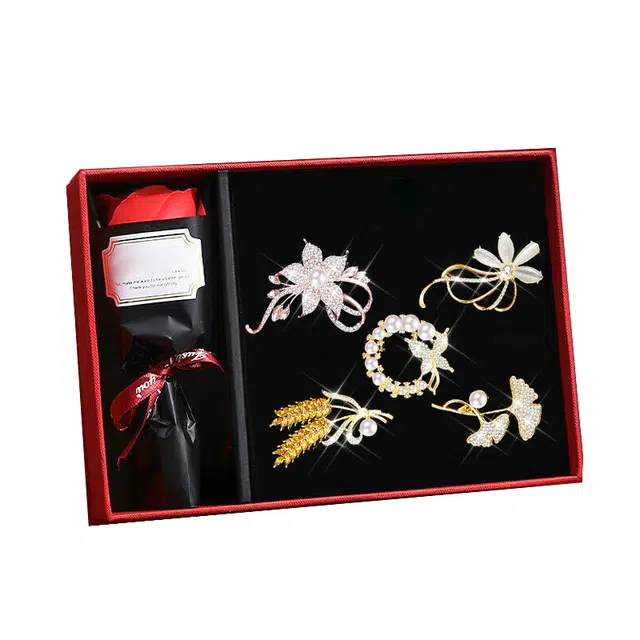 缔晶 森系优雅时尚套装 合金 胸针 女款