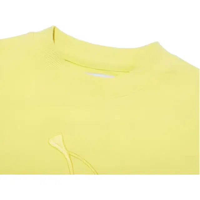 Kirsh Cropped Crewneck Sweatshirt Yellow