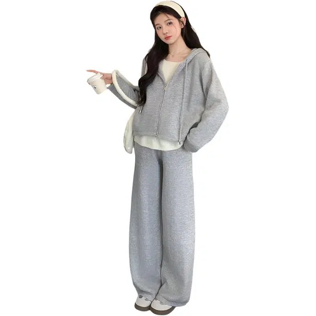 荟萃阁 百搭简约舒适时尚休闲套装 女款