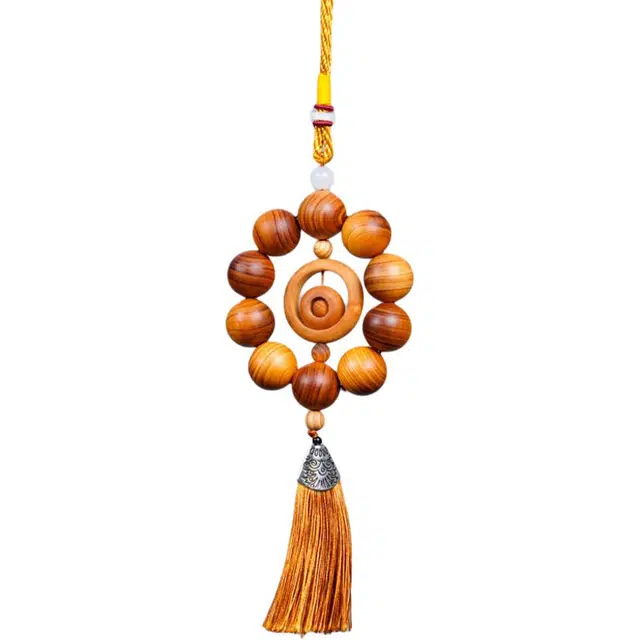 得笙陌 时来运转吉祥如意车挂新中式家居装饰自然香味工艺品#好运 崖柏 挂件 男女同款情侣款