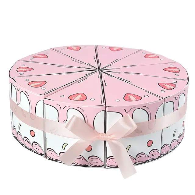 公主恋人 可爱创意三角形蛋糕形状 派对包装盒 其他手工制作