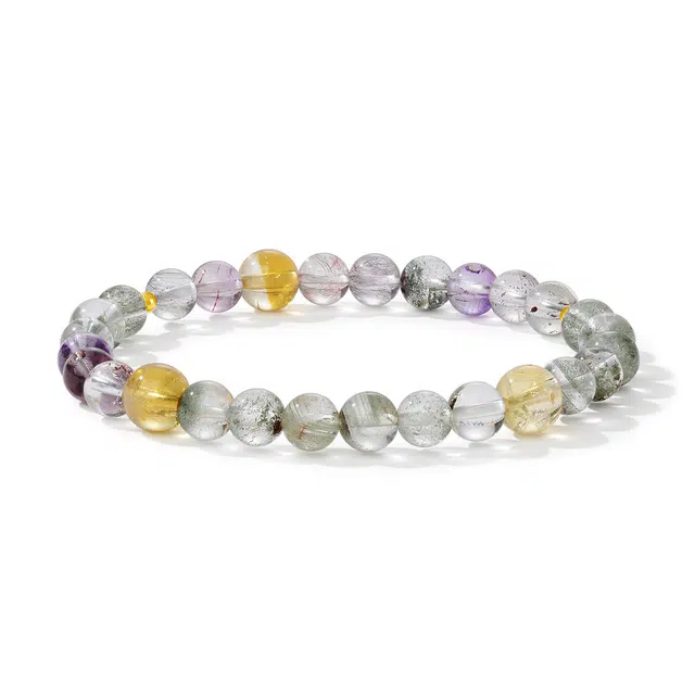 中鑫珠宝 【旺事业财运爆棚】岁月时尚百搭#好运天然 绿幽灵 手串 女款