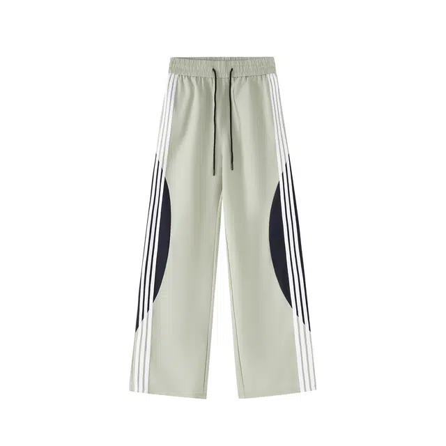 海尔斯 工装港风梭织运动宽松直筒休闲裤 男女同款