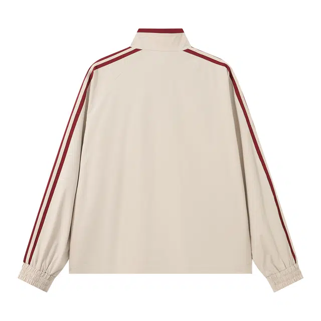 江南先生 城市接力赛 运动户外透气外套休闲织带撞色立领百搭宽松春秋夹克 男女同款