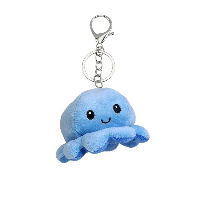 心水好物 趣味翻转变脸小章鱼公仔可爱玩具 毛绒 挂件 男女同款情侣款