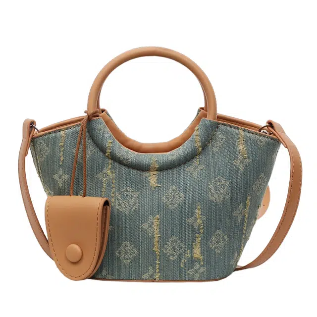 捷朗仕 时尚百搭高级印花高级感 牛仔 单肩斜挎手提包 女款 多色