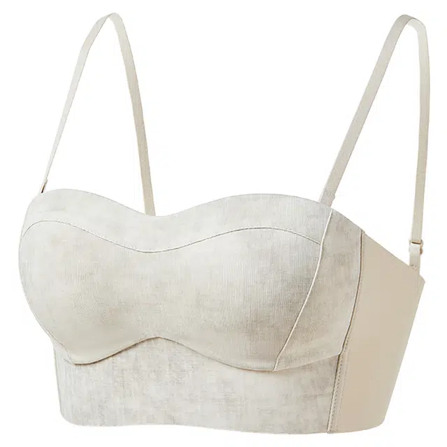 多情猫 无痕聚拢显大薄款简约抹胸文胸 女款