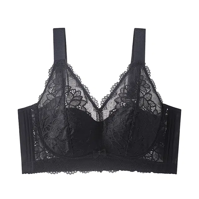 图兰朵 超薄全罩杯内衣女大胸显小提拉聚拢防下垂收副乳束胸侧收无钢圈舒适透气美背文胸 女款