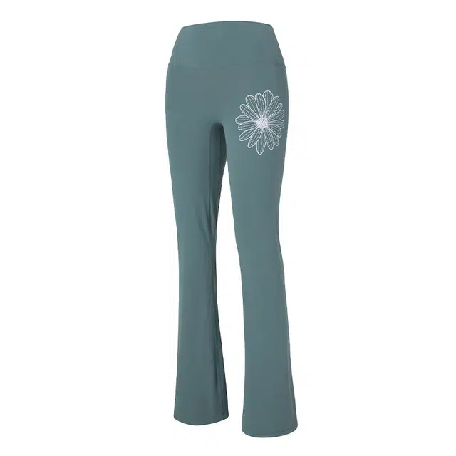 MARDI MERCREDI ACTIF FW24 BEURRE ULTIMATE COMFORT bootcut leggings signature flower