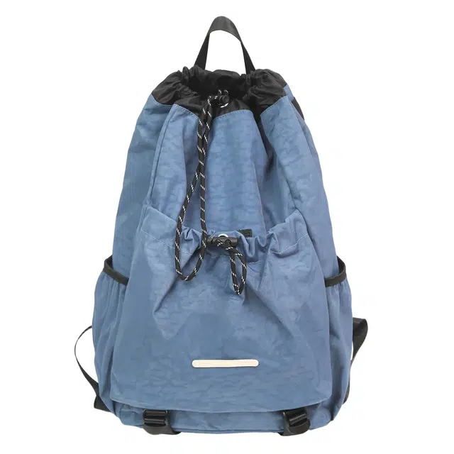 單倉 潮流韩系日常轻便耐磨学院风背包旅行初高中通勤百搭 尼龙 双肩包 男女同款情侣款 多色