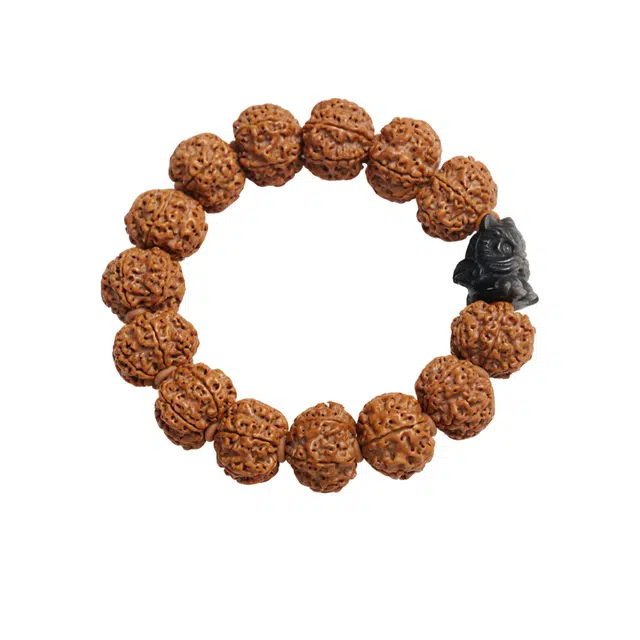 茂琼 招财进宝万事顺遂六瓣大原籽龙纹盘玩配饰醒狮佛珠文玩复古时尚独特民族风高级文玩盘玩念珠#好运 金刚菩提 手串 男款