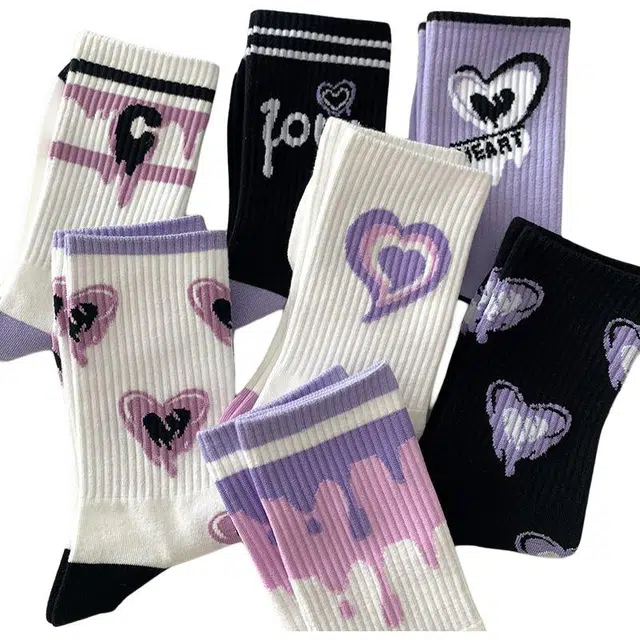 LUNNIFEIYA Forest Style Cartoon Socks