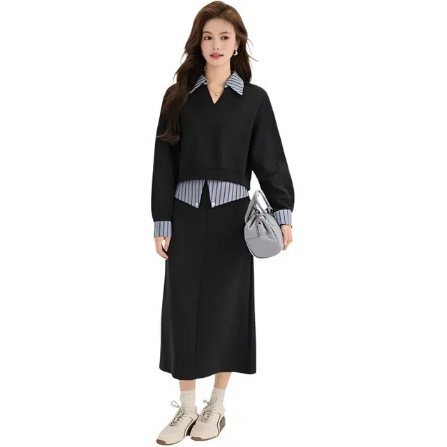 荟萃阁 百搭简约舒适裙装套装 女款