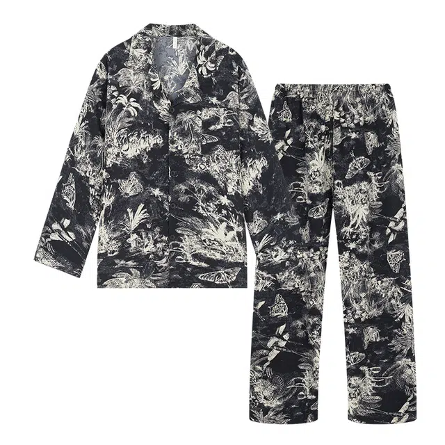 好福份 国风冰雪丝家居服套装 男款