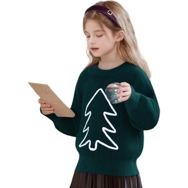 十月妈咪毛衣 秋冬圆领线衣打底衫 儿童款