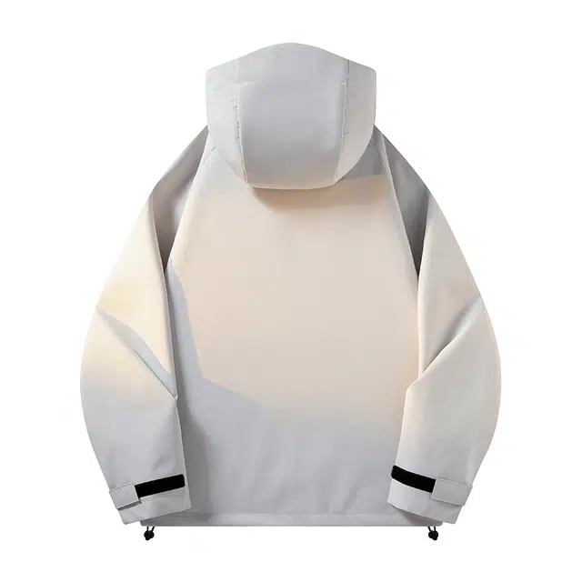 左岸 春秋季美式潮牌纯色带帽百搭开衫上衣休闲宽松舒适山系户外防风防泼水工装外套夹克 男款