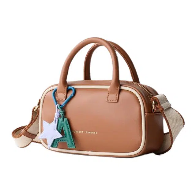 ZARA Charm Shoulder Bag Brown