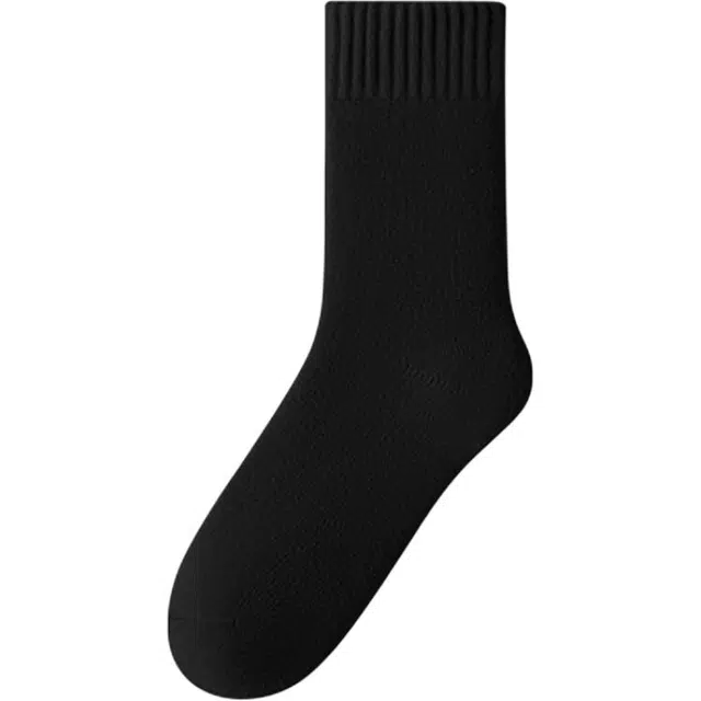 黛梦恋 袜子男士秋冬季加绒加厚羊绒保暖袜中筒袜 男款