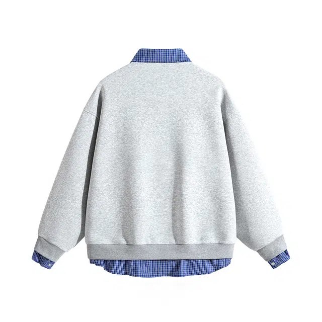 领航骆驼 时尚宽松休闲潮流设计重磅通勤简约百搭潮牌复古卫衣 男女同款