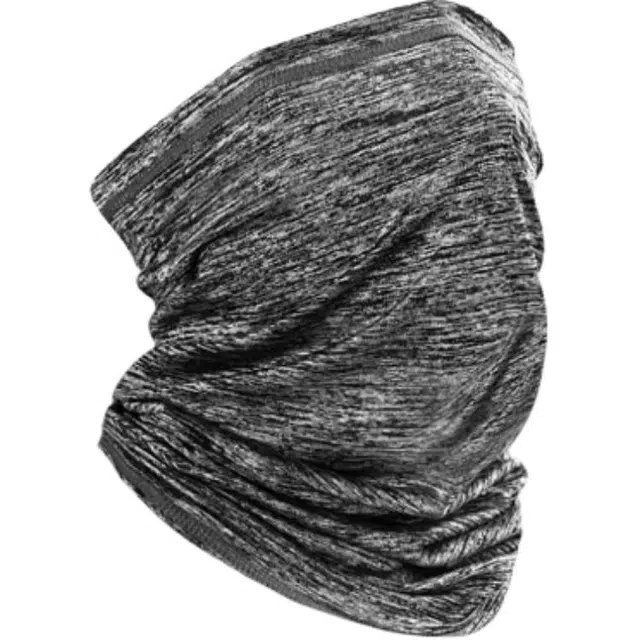 特步 透气户外设计 聚酯纤维 防晒面罩 男女同款情侣款 灰黑/浅灰