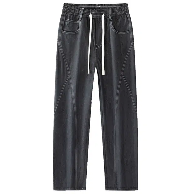 米素力 舒适百搭宽松直筒美式中腰休闲裤 男款