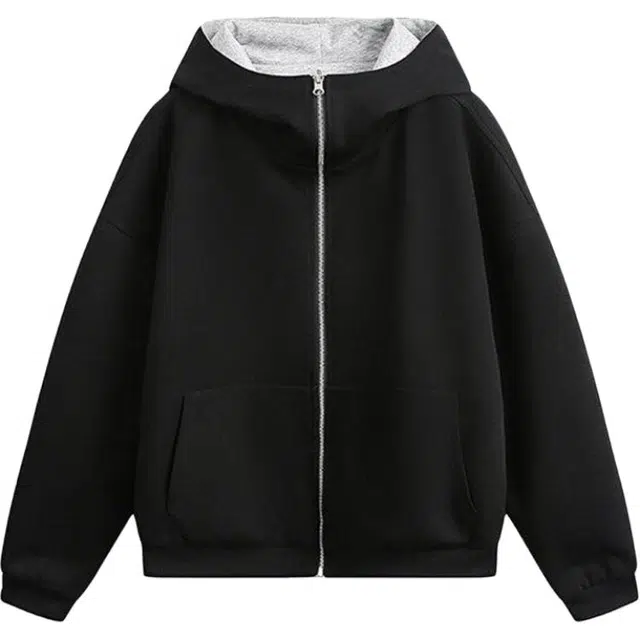 马员外 开衫两面穿百搭时尚简约宽松夹克 男款