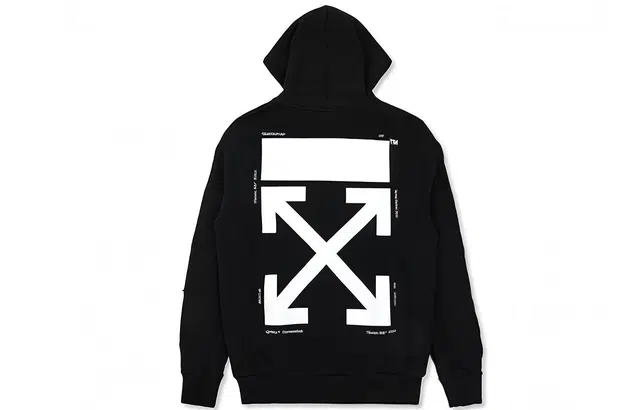 OFF-WHITE Arrow Zip Hoodie Black