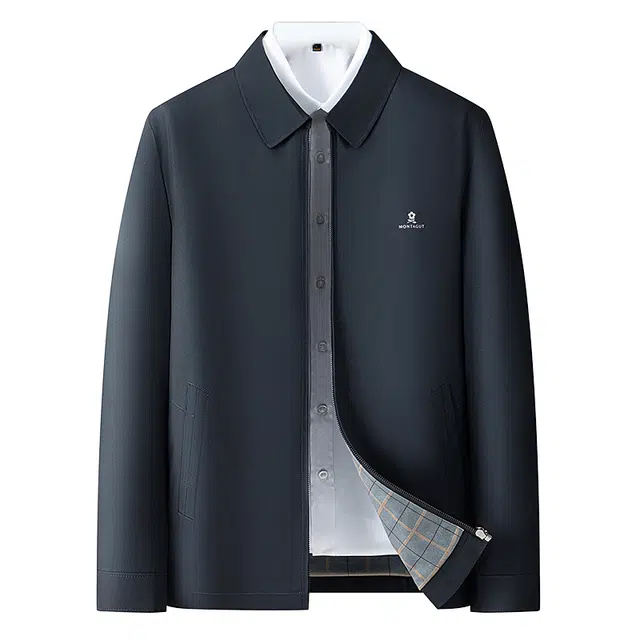 梦特娇 百搭潮流简约撞色舒适时尚经典复古个性运动 夹克 男款