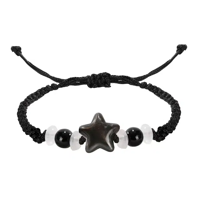 絮物 精致小众轻奢高级感国风简约星星月亮设计感新中式文玩新宠出街神器诸事顺遂#好运 树脂 手绳 男女同款情侣款
