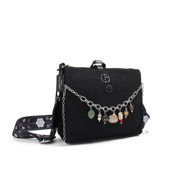 阿玛尼【定制化妆包】琥珀 谜屿甜酷 梦幻 优雅 浪漫 复古风 约会  通勤 黑色帆布高定收纳包