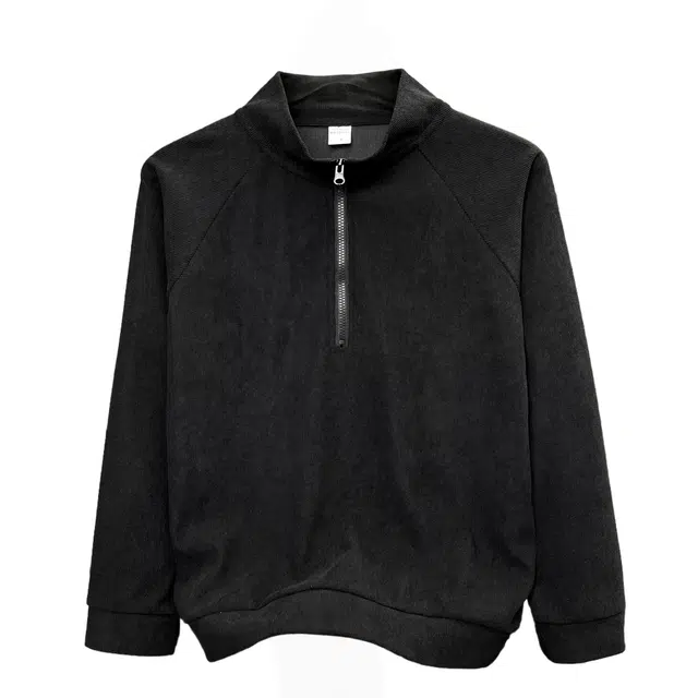 半空山 美式复古做旧半拉链插肩底特律宽松百搭打底舒适透气日常通勤圆领卫衣 男女同款