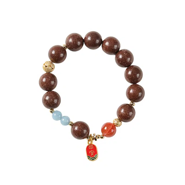 子婳 【鹅梨帐中香】古法手工木质中药复古国潮安神舒缓情绪聚福聚财转运佛珠文玩盘串珠#好运 合香珠 手串 男女同款情侣款