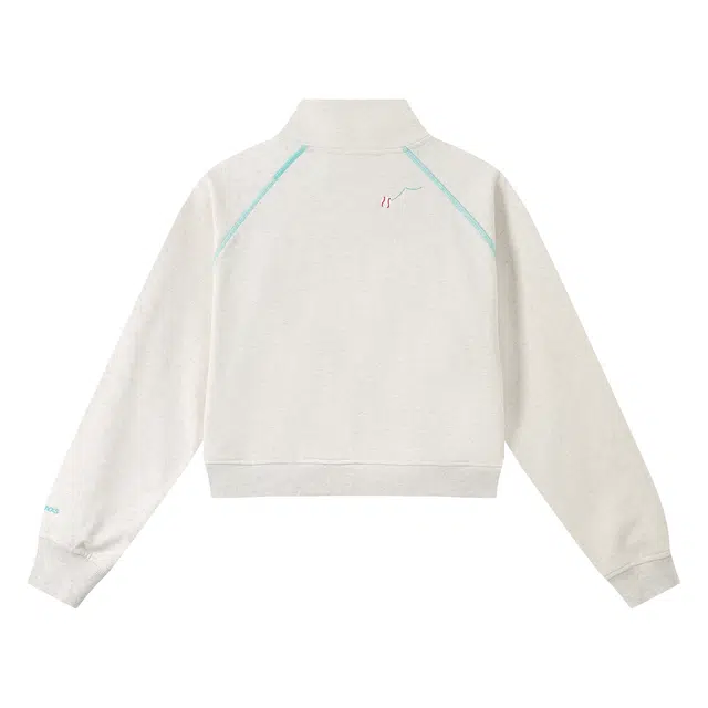 江南先生 城市接力赛 恒温暖皮撞色哈苏线拼接设计感口袋立领长袖上衣秋情侣卫衣 男女同款