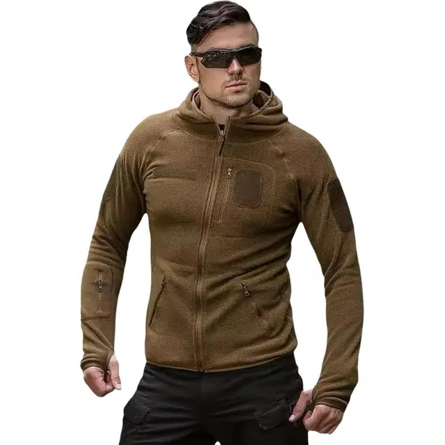 自由兵 简约拼色插肩连帽舒适百搭卫衣 男款