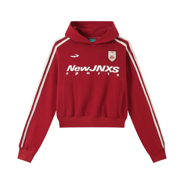 江南先生 城市接力赛 美式复古织带刺绣徽章上衣秋情侣款宽松街头早秋长袖卫衣 男女同款