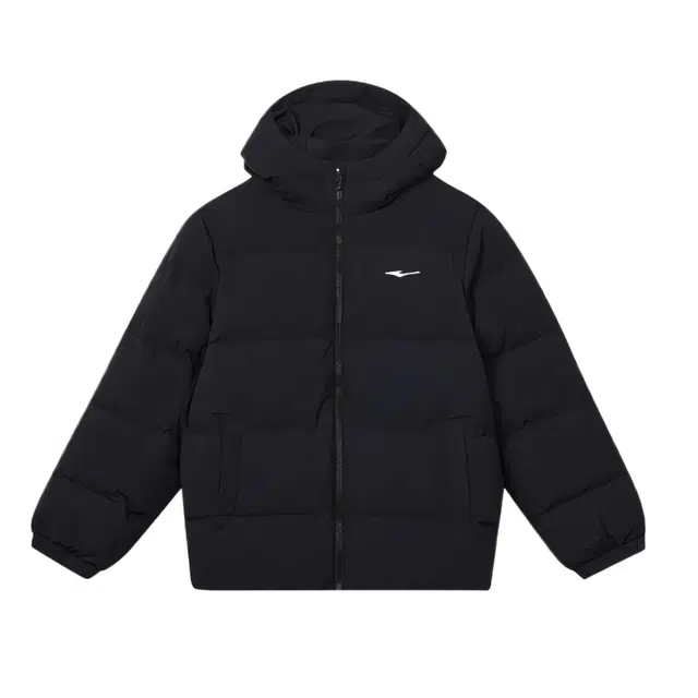 鸿星尔克儿童羽绒服 简约保暖防风连帽 儿童款