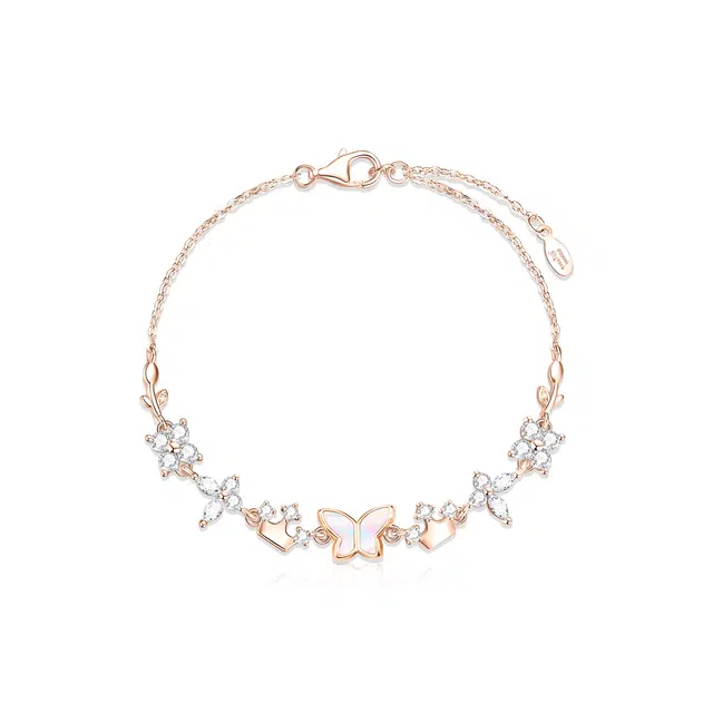 眰恦 幸运蝴蝶 紫藤花小众设计 清冷气质 唯美精致 轻奢感手饰#好运 琉璃 手链 女款