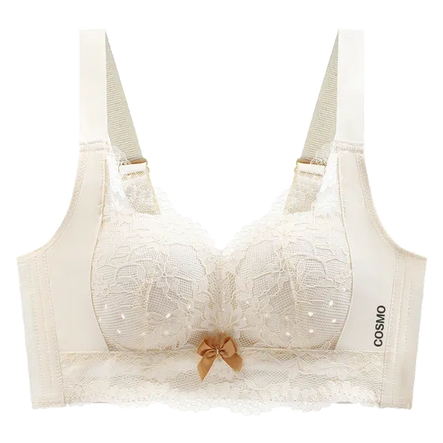 都市丽人 无痕美背轻薄高质感蕾丝无钢圈洞洞杯清爽透气聚拢防下垂加宽肩带弹力文胸 女款