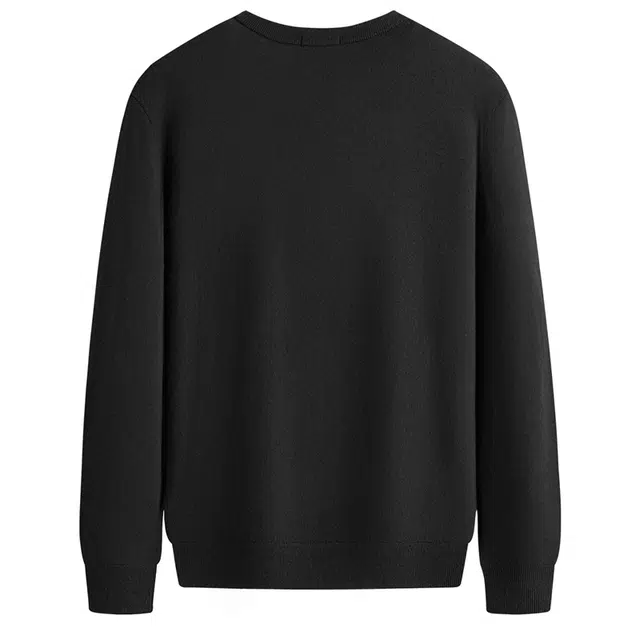 与狼共舞 轻奢羊绒保暖舒适超柔软时尚休闲百搭圆领打底针织毛衣 男款