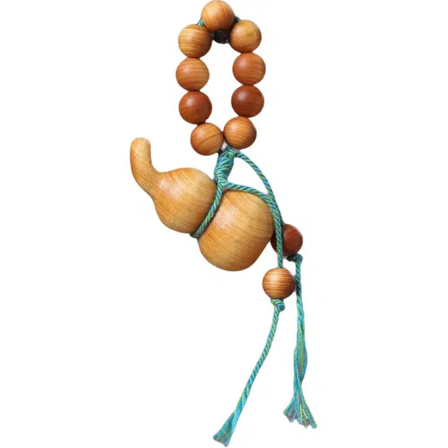 得笙陌 葫芦手捻指尖打转好运手把国潮吉祥木制 崖柏 木作挂件 男女同款情侣款