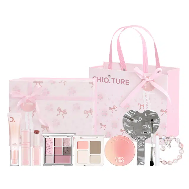 稚优泉 花语清韵系列 全脸彩妆套装 易上色自然哑光修饰肤色修饰轮廓 十件套