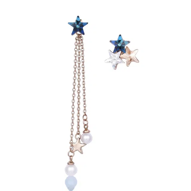 兰盈 星星轻奢小众耳饰品#好运 奥地利水晶 耳环 女款