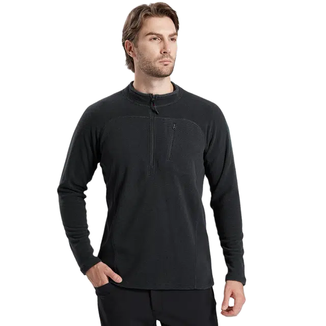 自由兵 保暖舒适百搭简约纯色长袖卫衣 男款