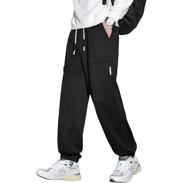 马员外 百搭韩版户外宽松时尚高级感休闲裤 男款