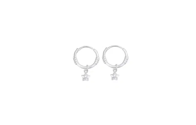迎百宝 素圈小星星耳扣 浪漫轻奢精致气质日常百搭简约韩系清新文艺可爱小巧耳饰 合金 耳环 男女同款情侣款