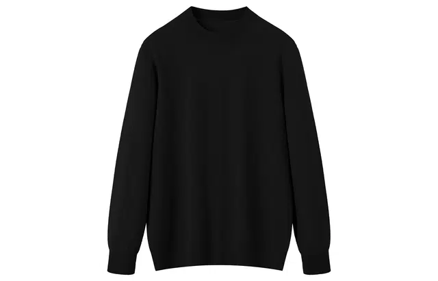 恒源祥 精纺可机洗羊毛衫男士纯半高领针织毛衣 男款