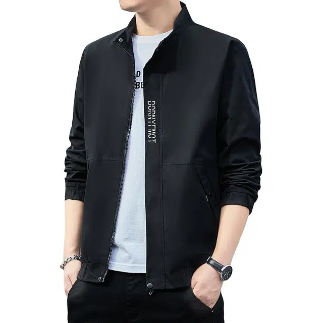 马员外 潮流青春时尚都市透气立领夹克外套 男款